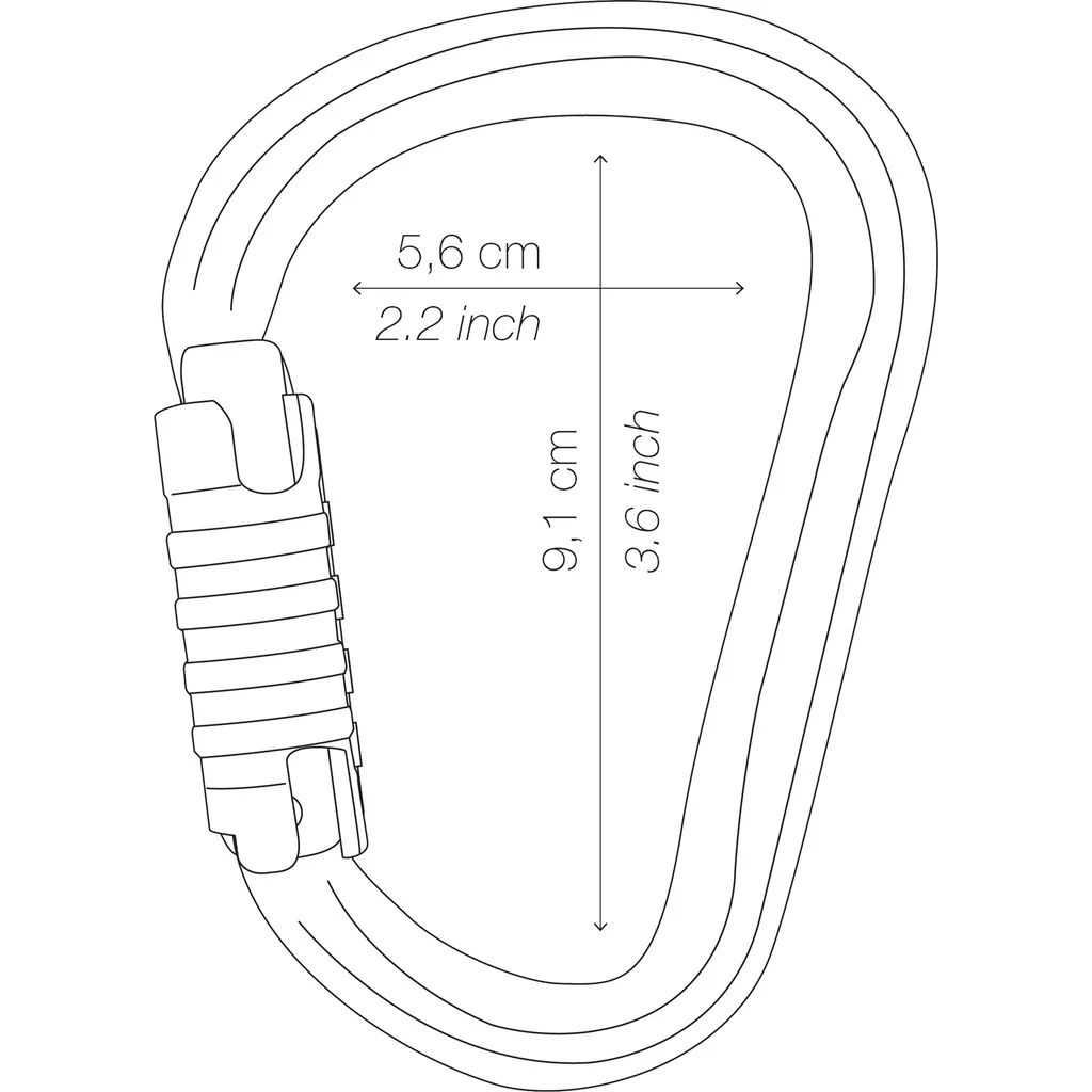 Aluminium-Karabiner HMS WILLIAM SCREW-LOOK - Image 2