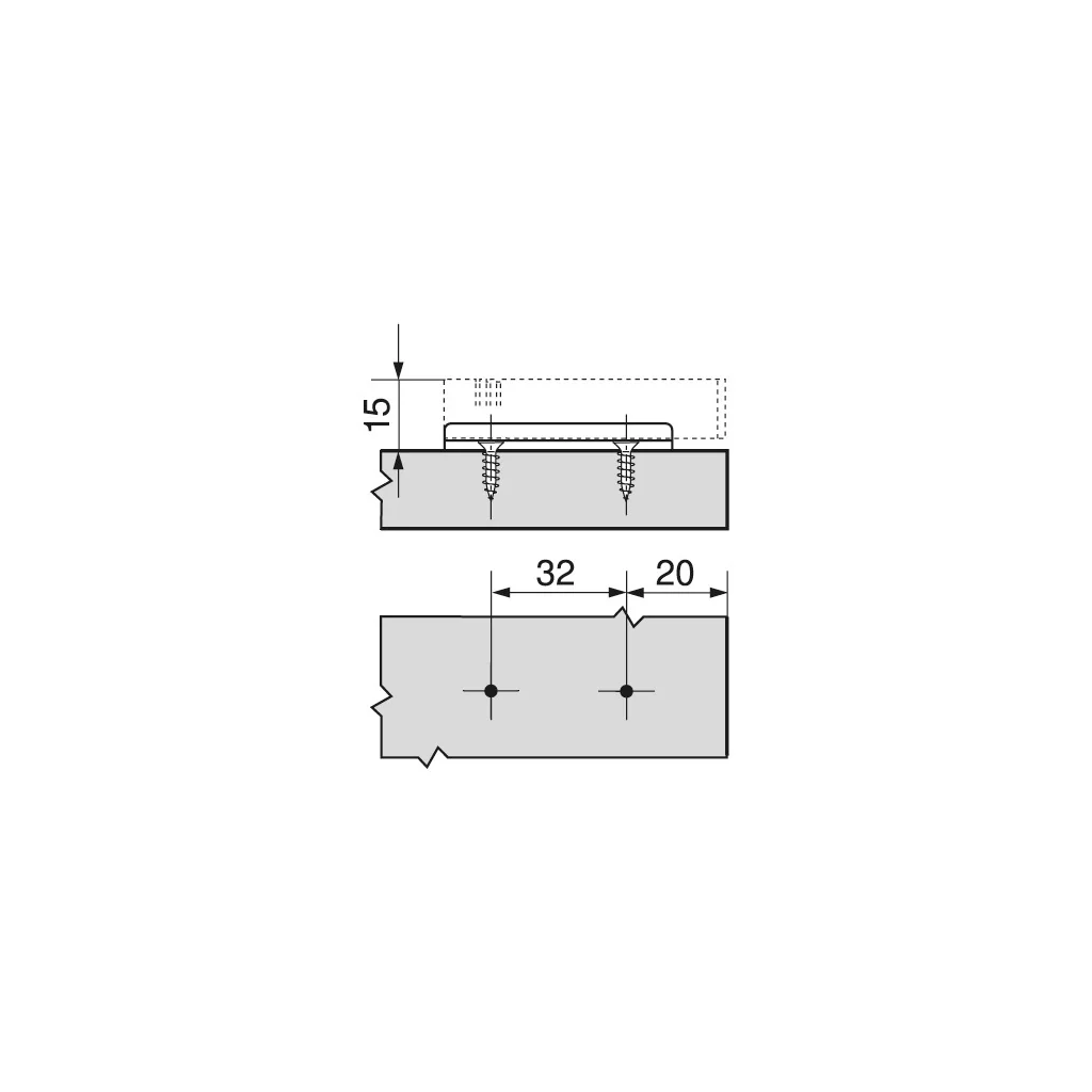 BLUMOTION Adapterplatte gerade - Image 3