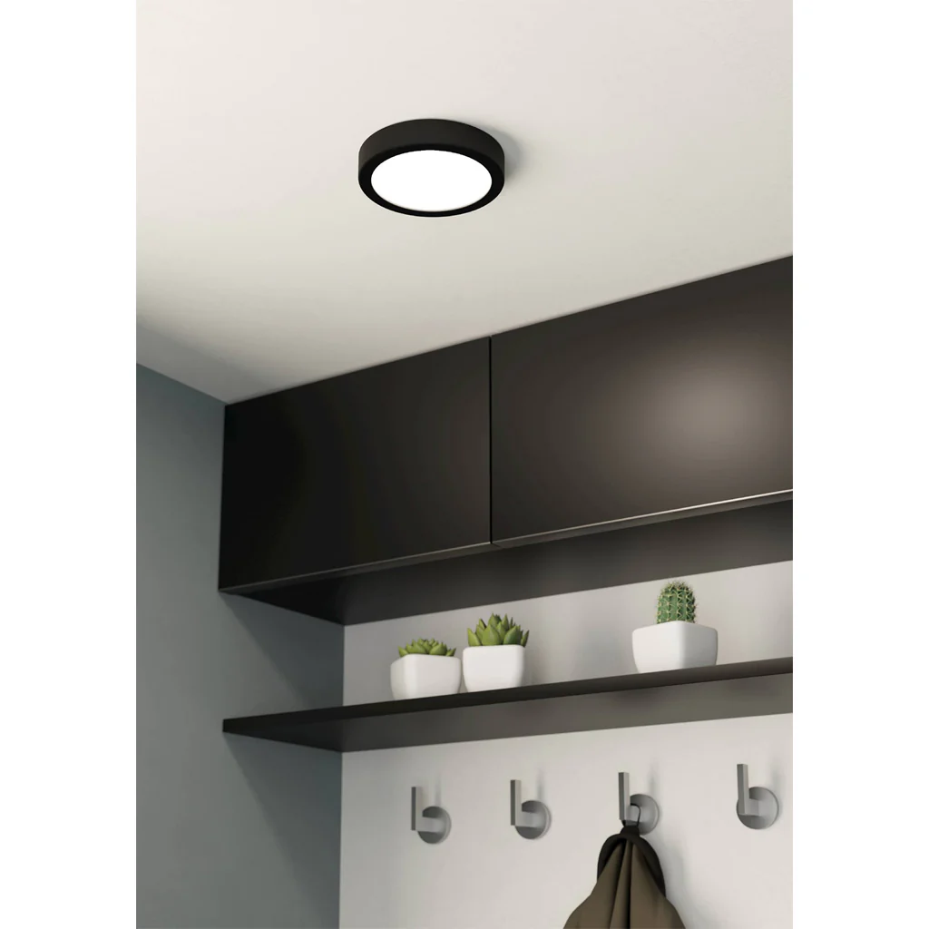 Eglo LED-Deckenleuchte Fueva 5, 160 mm / schwarz, rund - Image 3
