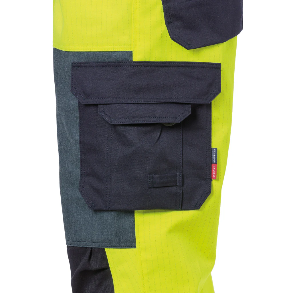 Flame High Vis Latzhose Kl. 2 1585 FLAM - Image 3