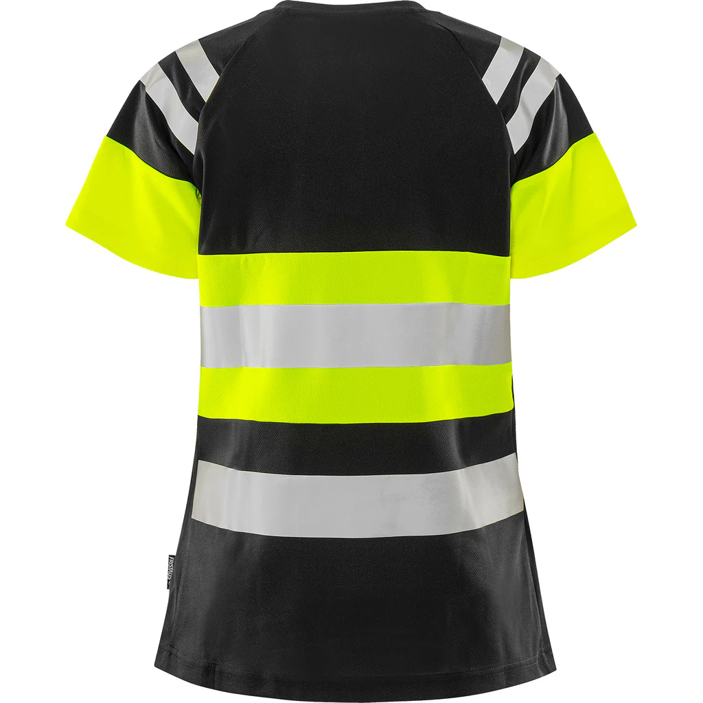 High Vis Green Damen T-Shirt Kl.1 7880 GPST - Image 2