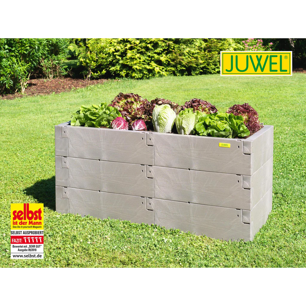 Juwel Hochbeet "Timber" 3er-Set Nordic Wood - Image 2