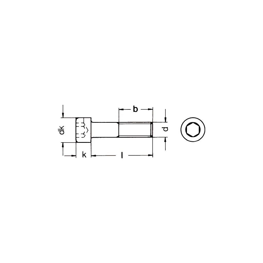 ISO4762/DIN912 Zylinderschrauben mit Innensechskant 8.8 verzinkt - Image 2