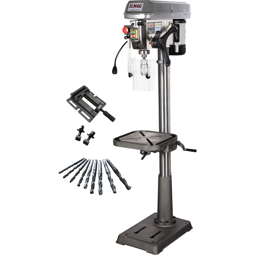 Keilriemen-Säulenbohrmaschine Modell KBM 25 SN - Set Aktion