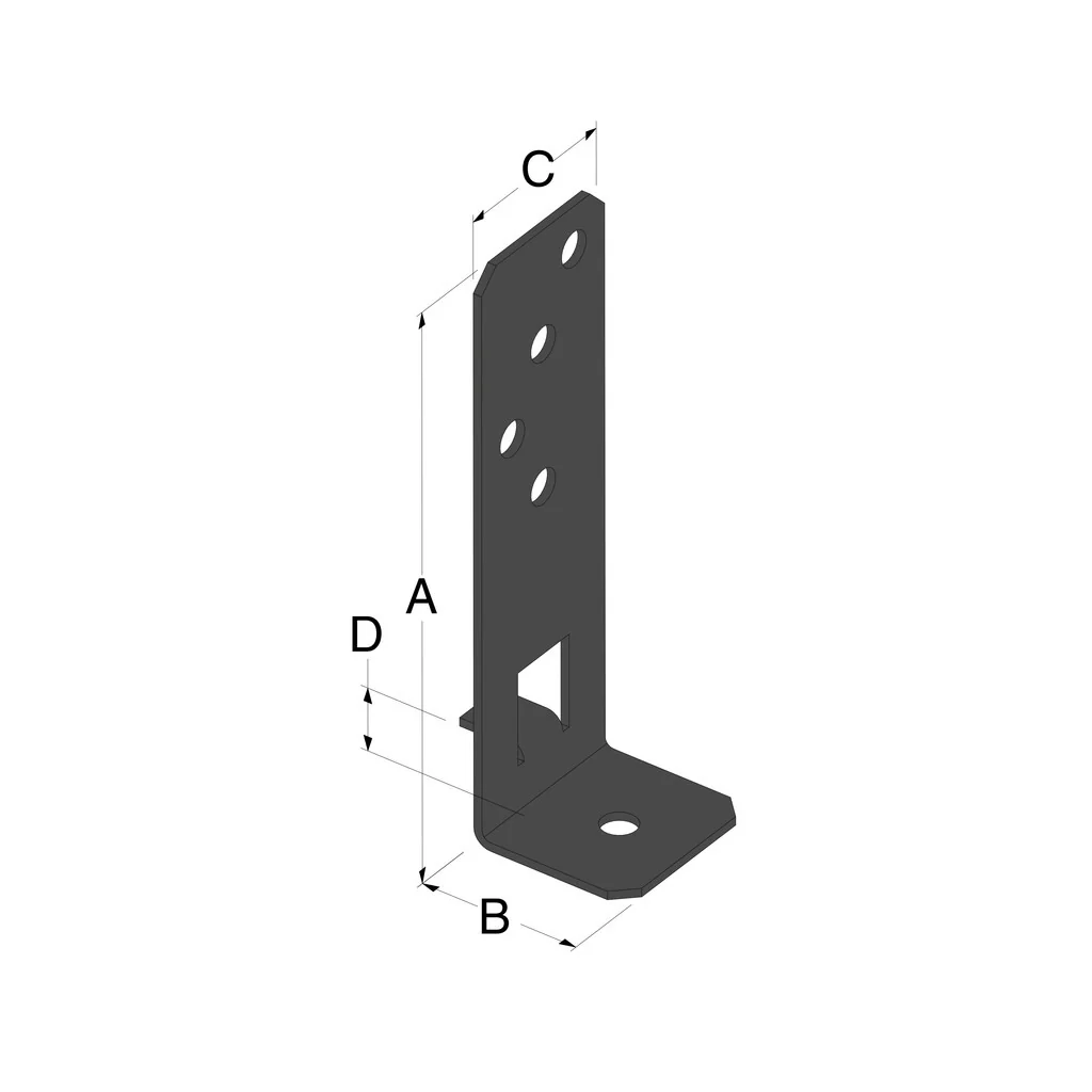 Pfostenhalter PPG schwarz - Image 3