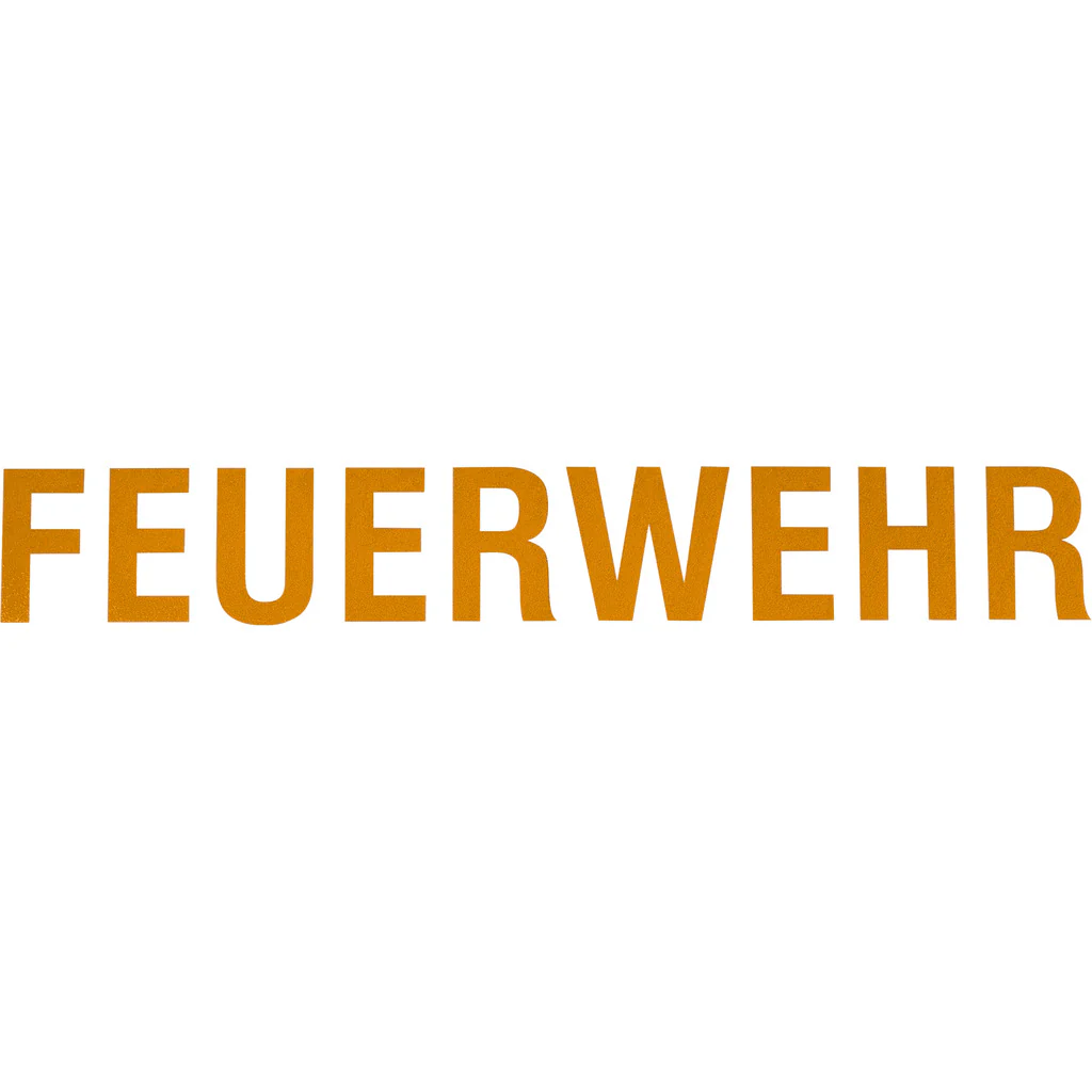 Schriftzug "FEUERWEHR" für HEROS Titan Feuerwehrhelme - Image 4