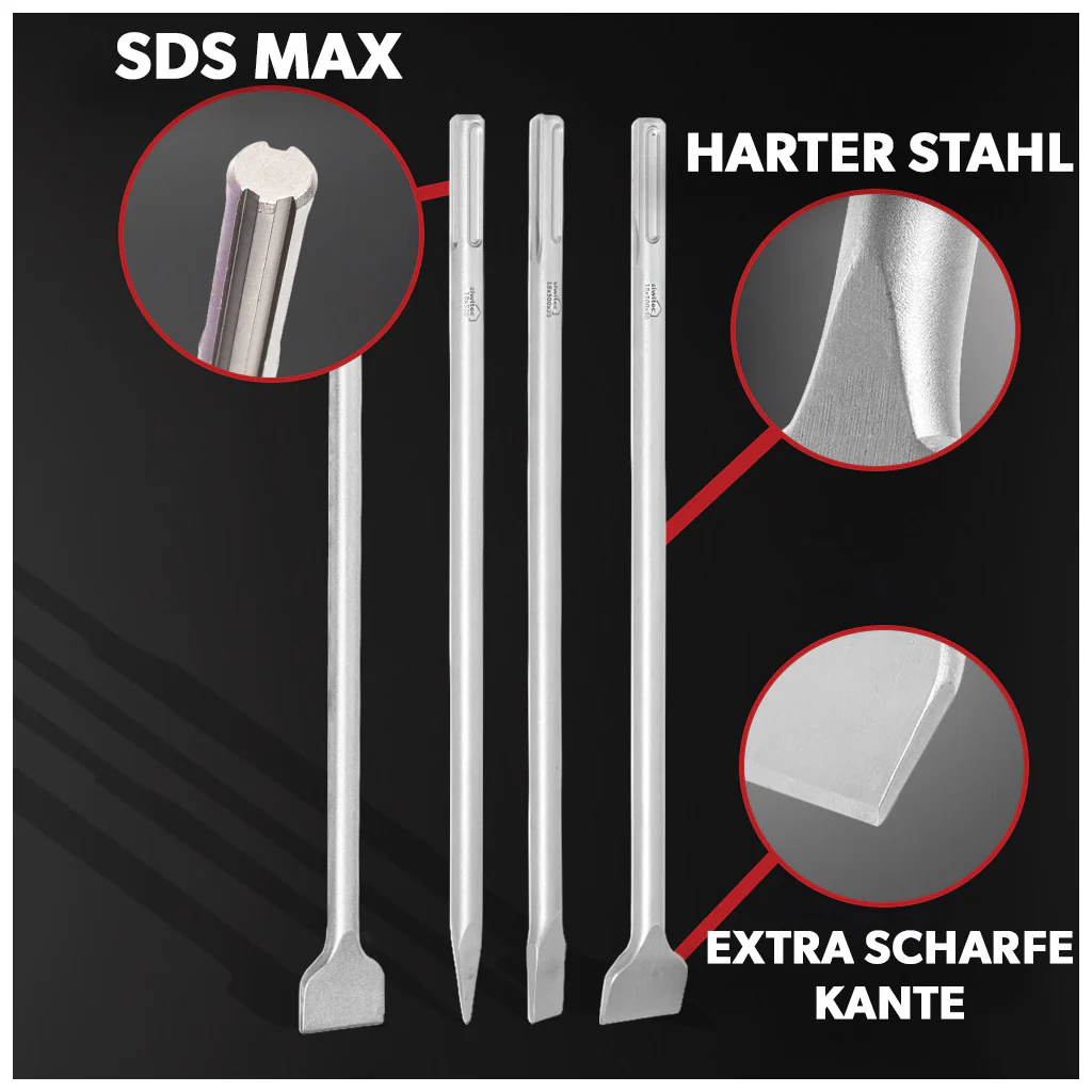 Siwitec SDS Max Meißelset 4-teilig - Image 5