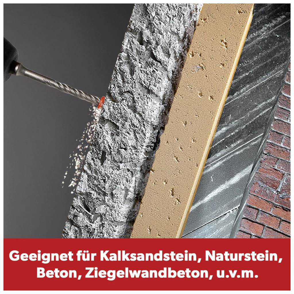 Siwitec SDS Plus Betonbohrer Set 7-teilig / 210 mm - Image 8