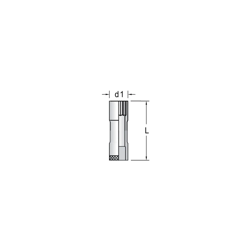 Steckschlüssel-Einsatz ½", lang - Image 2