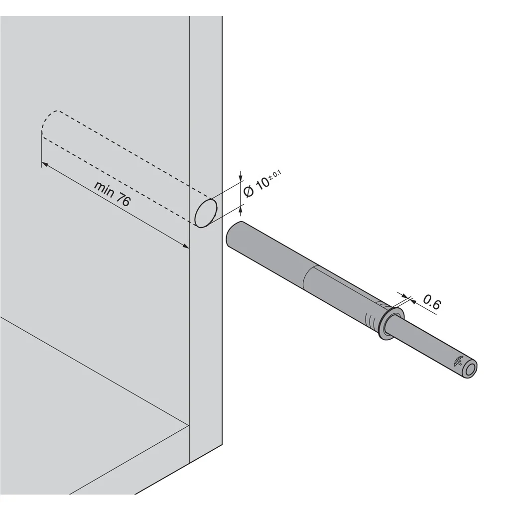 TIP-ON für Türen Langversion mit Magnet - Image 4