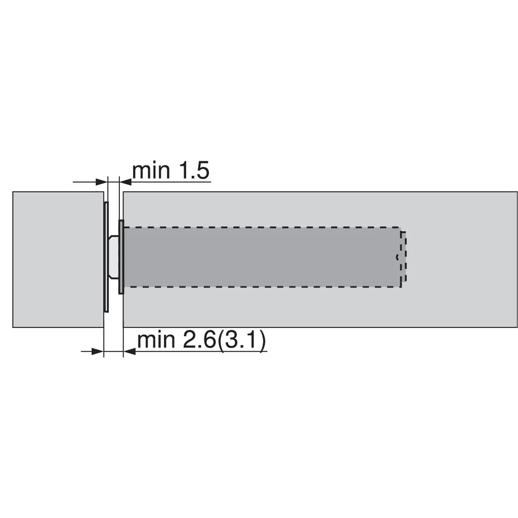 TIP-ON für Türen Langversion mit Puffer - Image 3