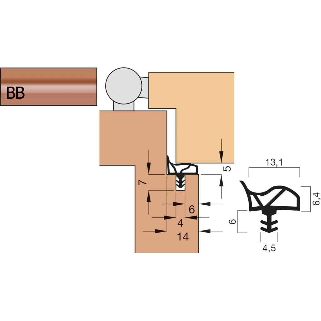 Türdichtung V 1011 Kurzbund - Image 5