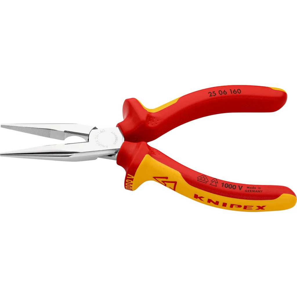 Knipex VDE Flachrundzange mit Schneide / Radiozange - Image 2