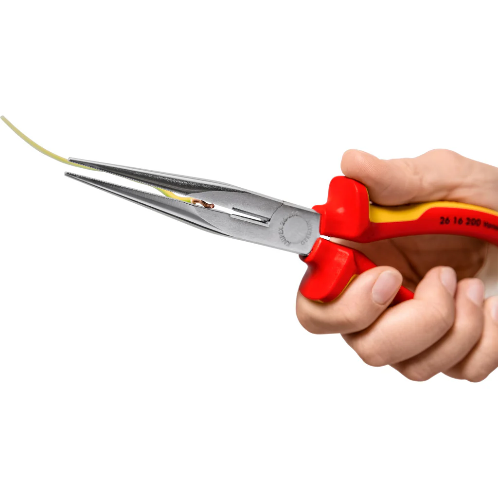 Knipex VDE Flachrundzange mit Schneide - Image 3
