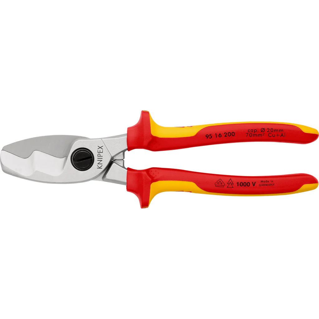 Knipex VDE Kabelschere mit Doppelschneide